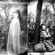 Two images of men confronting apparitions, circa the 1860s. (Photo by London Stereoscopic Company/Getty Images).